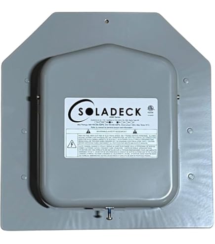 EZ Solar JB-1.XL Rooftop PV Junction Box, Asphalt Shingle, Black